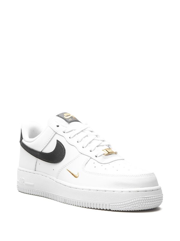 Nike Air Force 1 Low Essential "White/Black/Gold" sneakers