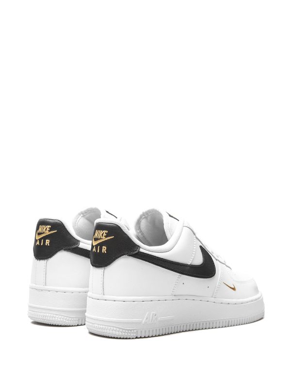 Nike Air Force 1 Low Essential "White/Black/Gold" sneakers