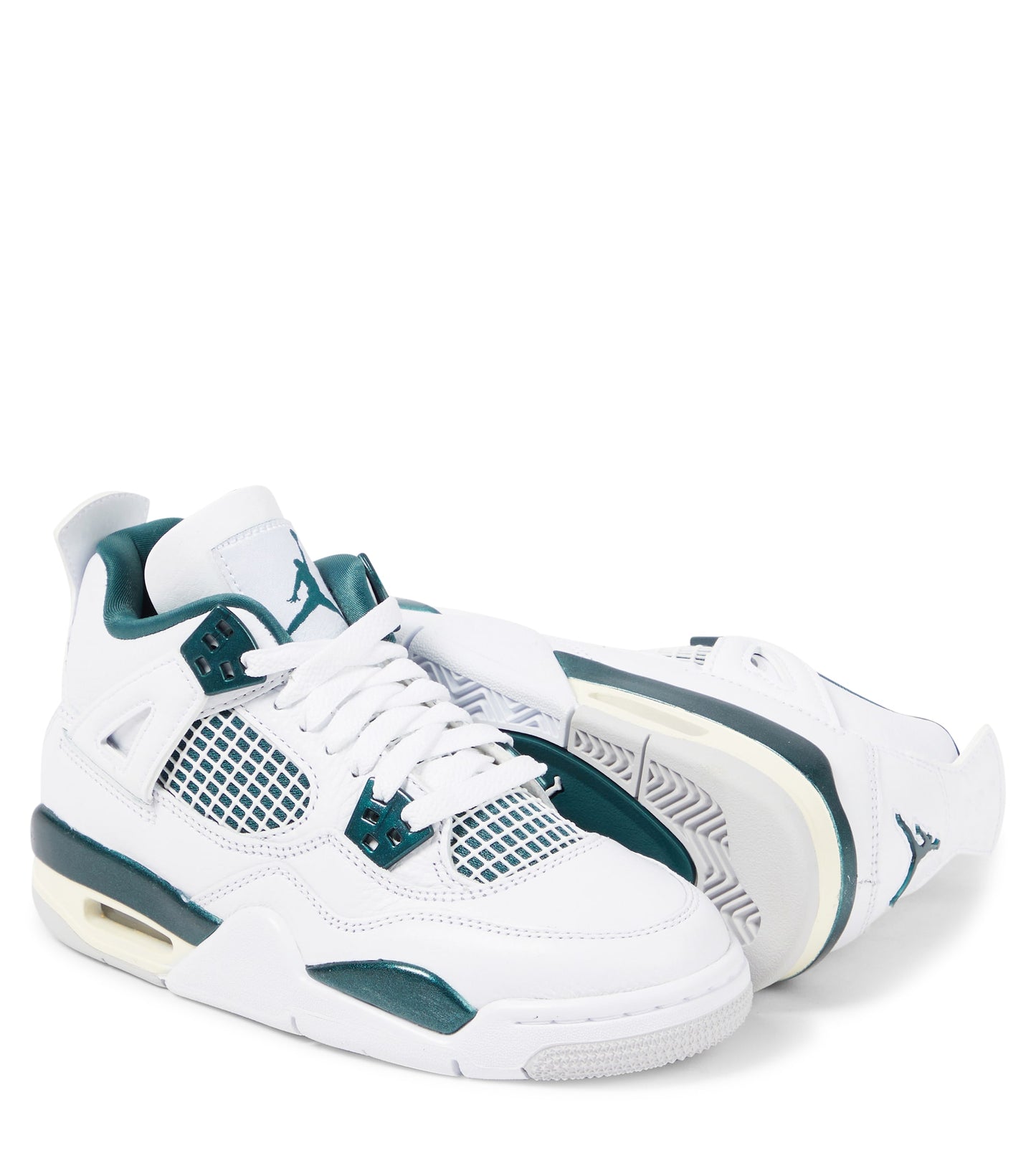 Air Jordan 4 Retro White/Oxidized Green-Grey