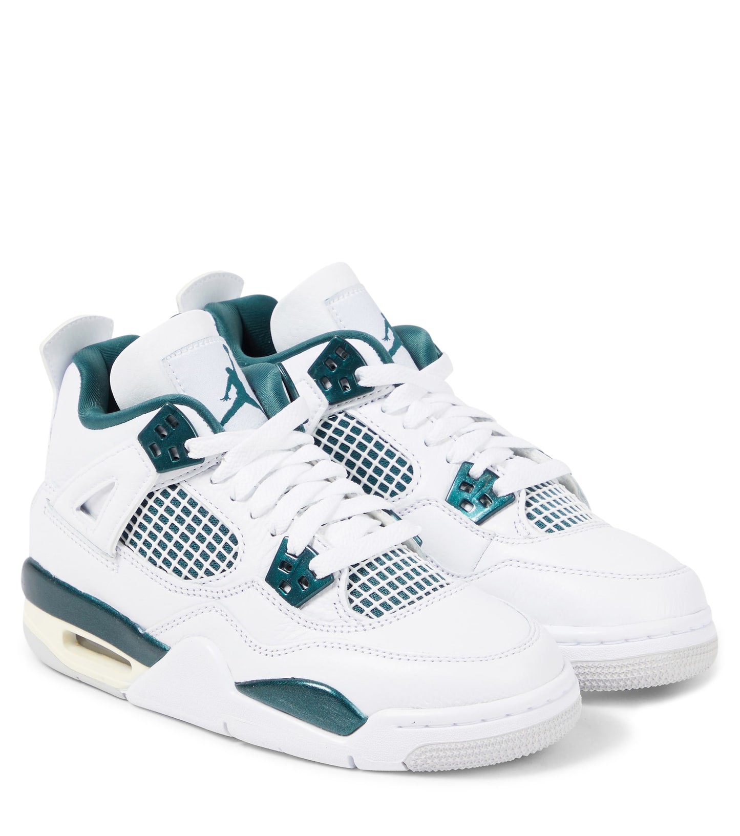 Air Jordan 4 Retro White/Oxidized Green-Grey